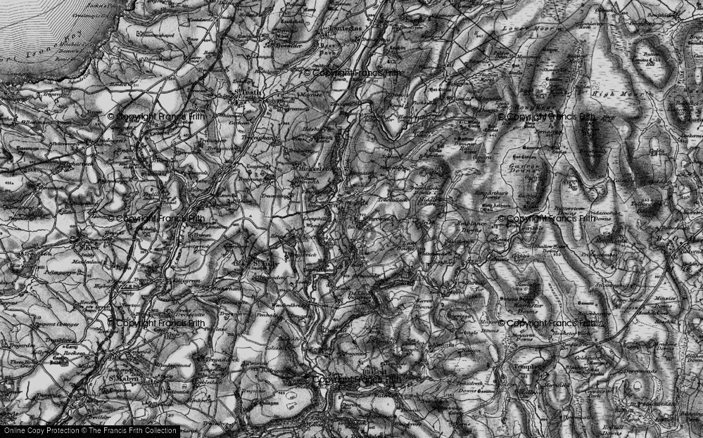 Old Map of Tuckingmill, 1895 in 1895