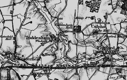 Old map of Culpho Hall in 1896