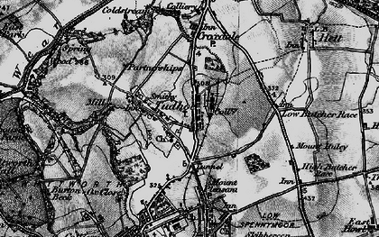 Old map of Tudhoe in 1898