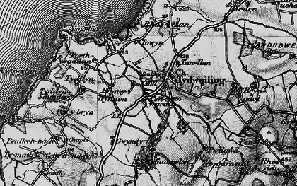 Old map of Tudweiliog in 1898