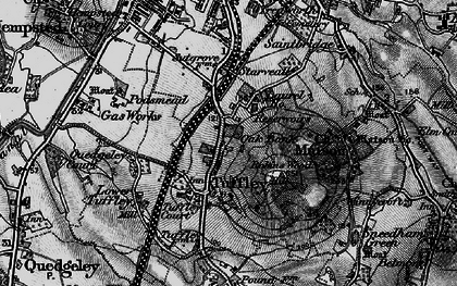 Old map of Tuffley in 1896