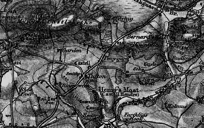 Old map of Tufton in 1898