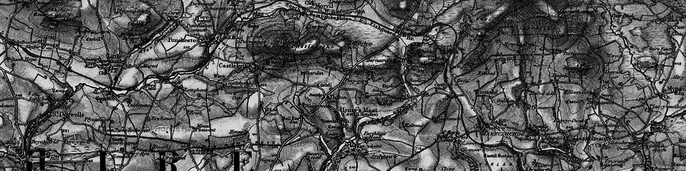 Old map of Bernard's Well in 1898