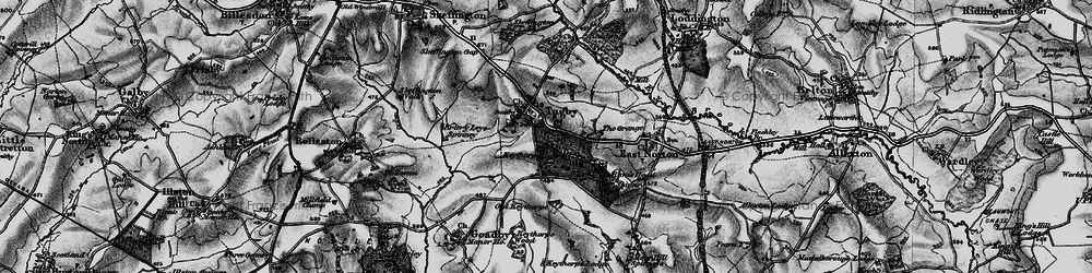 Old map of Tugby in 1899