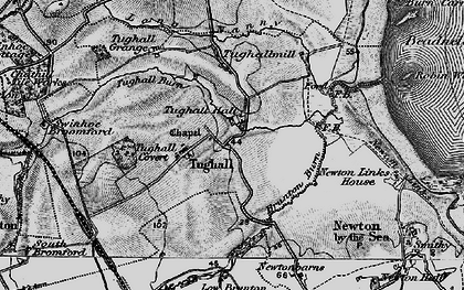 Old map of Brunton in 1897