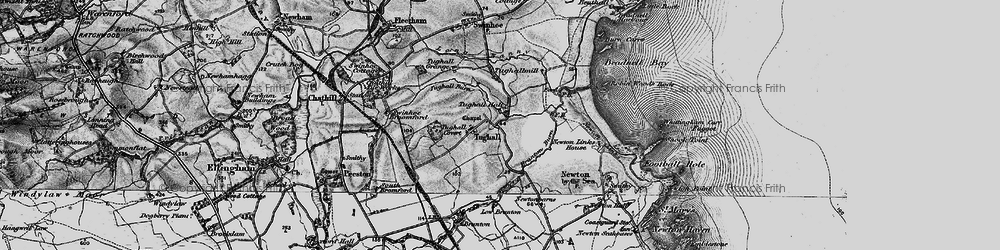 Old map of Tughall in 1897