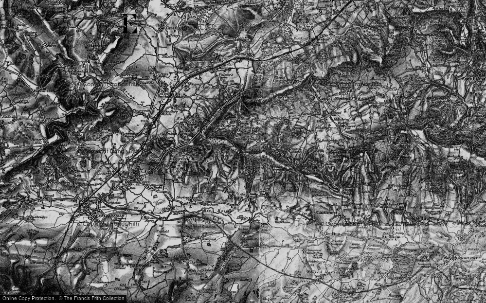 Old Map of Tullecombe, 1895 in 1895