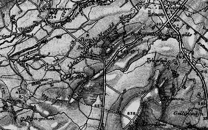 Old map of Tumble in 1897