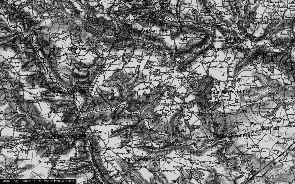 Old Map of Tumbler's Green, 1896 in 1896