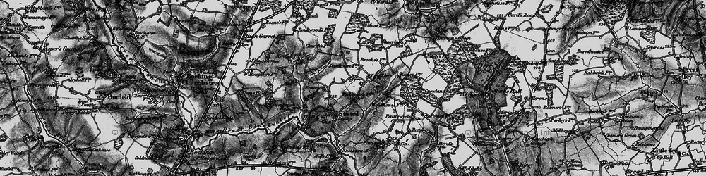 Old map of Tumbler's Green in 1896
