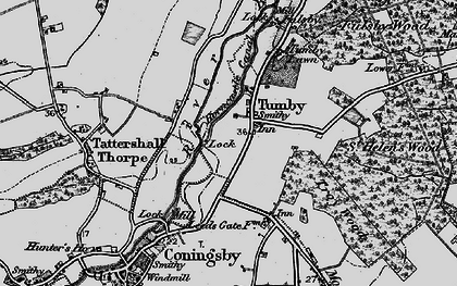 Old map of Tumby in 1899
