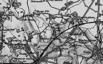 Old map of Tumpy Green in 1897