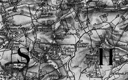 Old map of Tumpy Lakes in 1898
