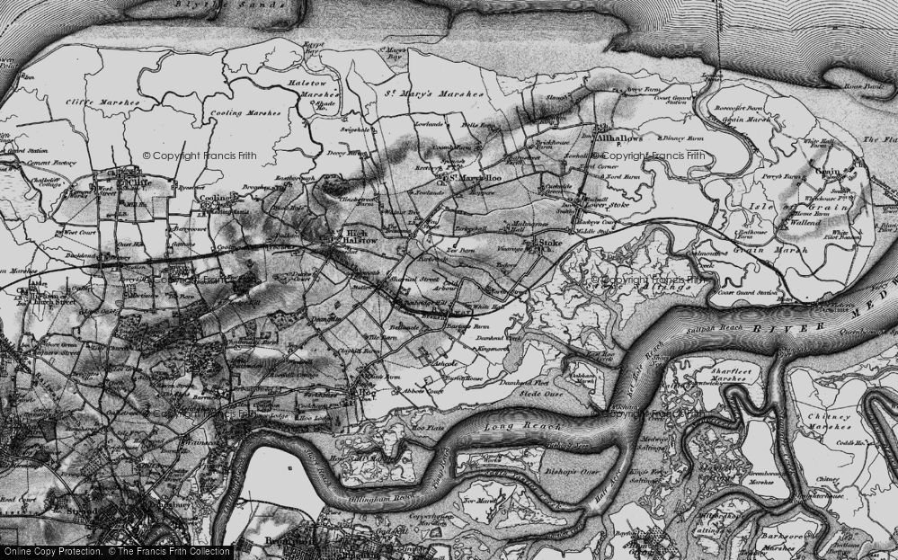 Old Map of Tunbridge Hill, 1896 in 1896