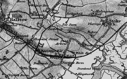 Old map of Tunbridge Hill in 1896