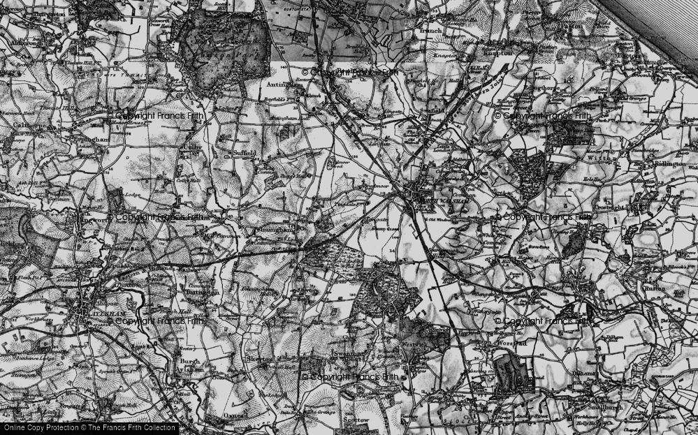 Old Map of Tungate, 1898 in 1898