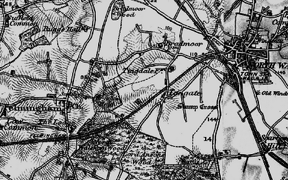 Old map of Tungate in 1898
