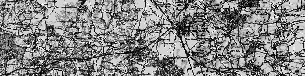 Old map of Tungate in 1898