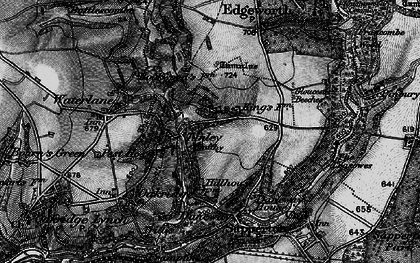 Old map of Tunley in 1896