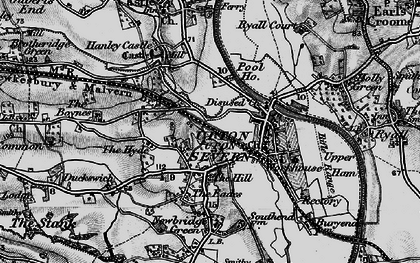 Old map of Tunnel Hill in 1898