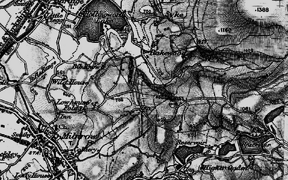 Old map of Tunshill in 1896