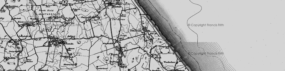 Old map of Tunstall in 1895