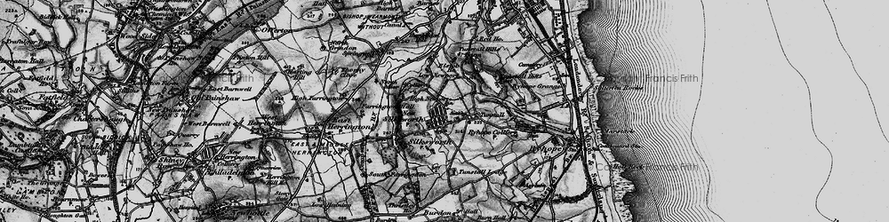 Old map of Tunstall in 1898