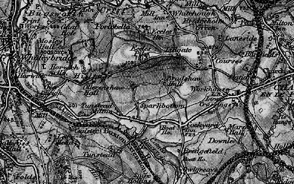 Old map of Tunstead Milton in 1896