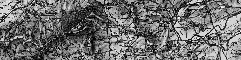 Old map of Turkey Tump in 1896