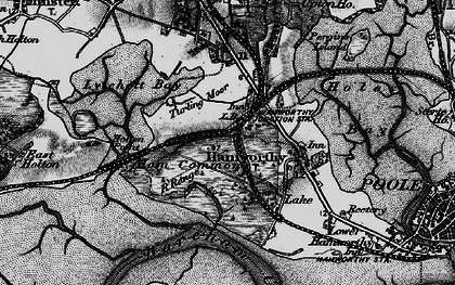Old map of Turlin Moor in 1895