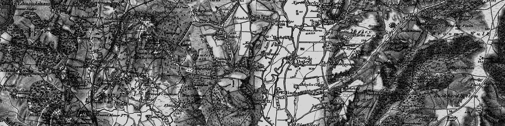 Old map of Turmer in 1895