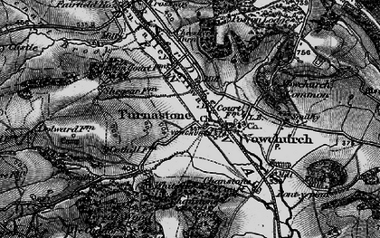 Old map of Turnastone in 1898