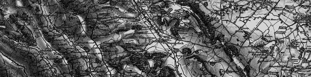 Old map of Turnastone in 1898