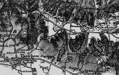 Old map of Turner's Green in 1895