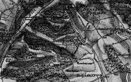Old map of Bonsley Common in 1898