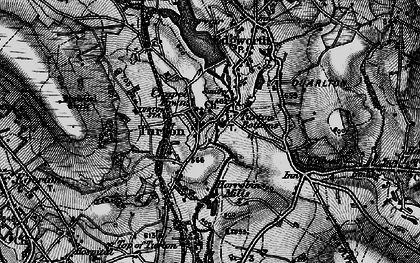 Old map of Turton Tower in 1896