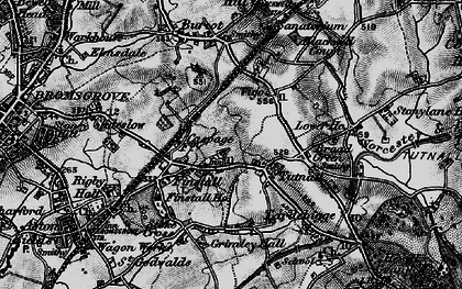 Old map of Tutnall in 1898