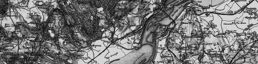 Old map of Black Rock in 1897