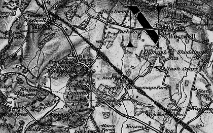 Old map of Tutt Hill in 1895