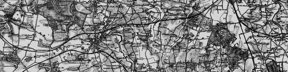 Old map of Tuttington in 1898