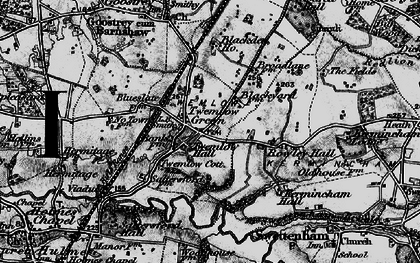 Old map of Blackden Manor in 1896