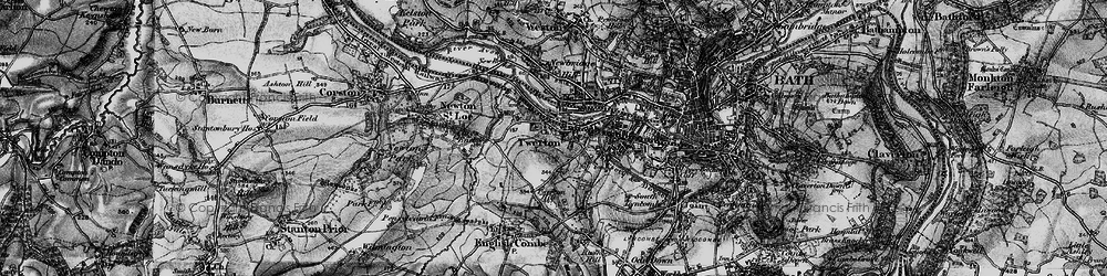 Old map of Twerton in 1898