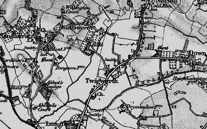 Old map of Twigworth in 1896