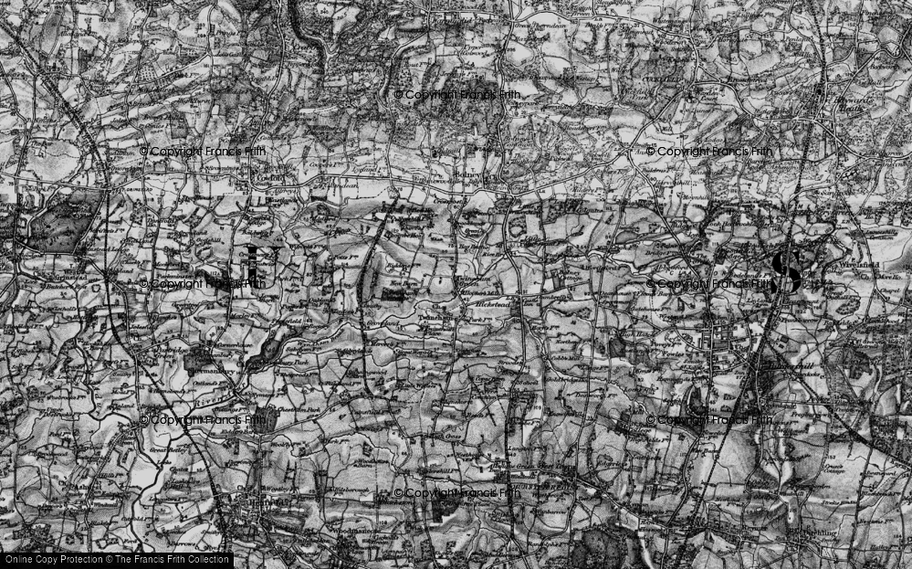 Old Map of Twineham Green, 1895 in 1895