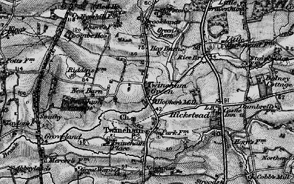 Old map of Twineham Green in 1895