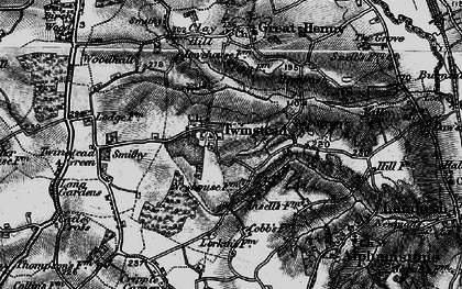 Old map of Twinstead in 1895