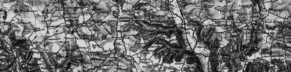 Old map of Twinstead in 1895