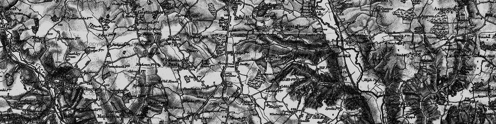 Old map of Twinstead Green in 1895