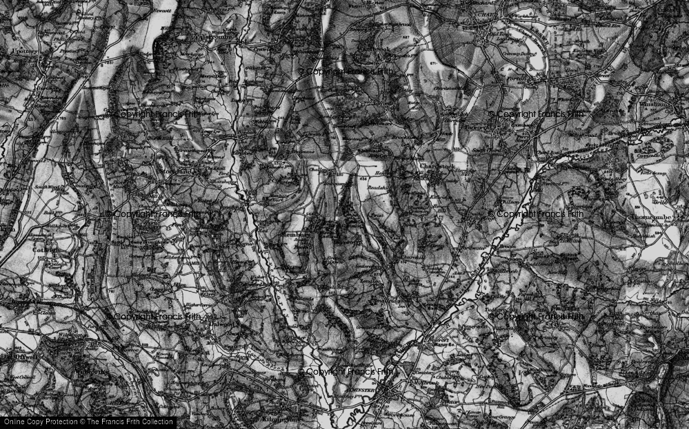 Old Map of Twist, 1898 in 1898