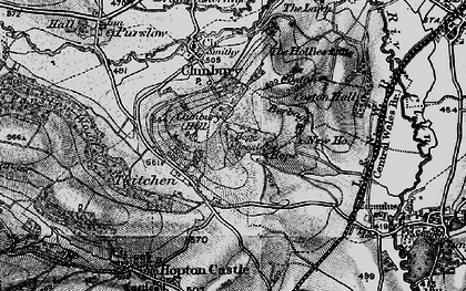 Old map of Twitchen in 1899